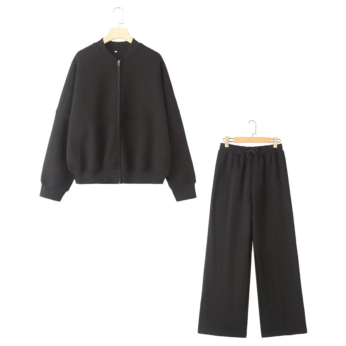 ✨ Ensemble Femme 2 Pièces – Veste Bomber & Pantalon Chic 🔥