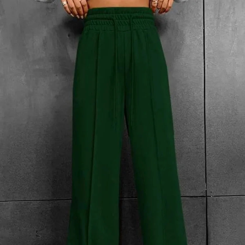 Pantalons Femme — Coupe Droite, Large et Confortable, Idéal pour le Sport, la Danse et les Loisirs Outdoor