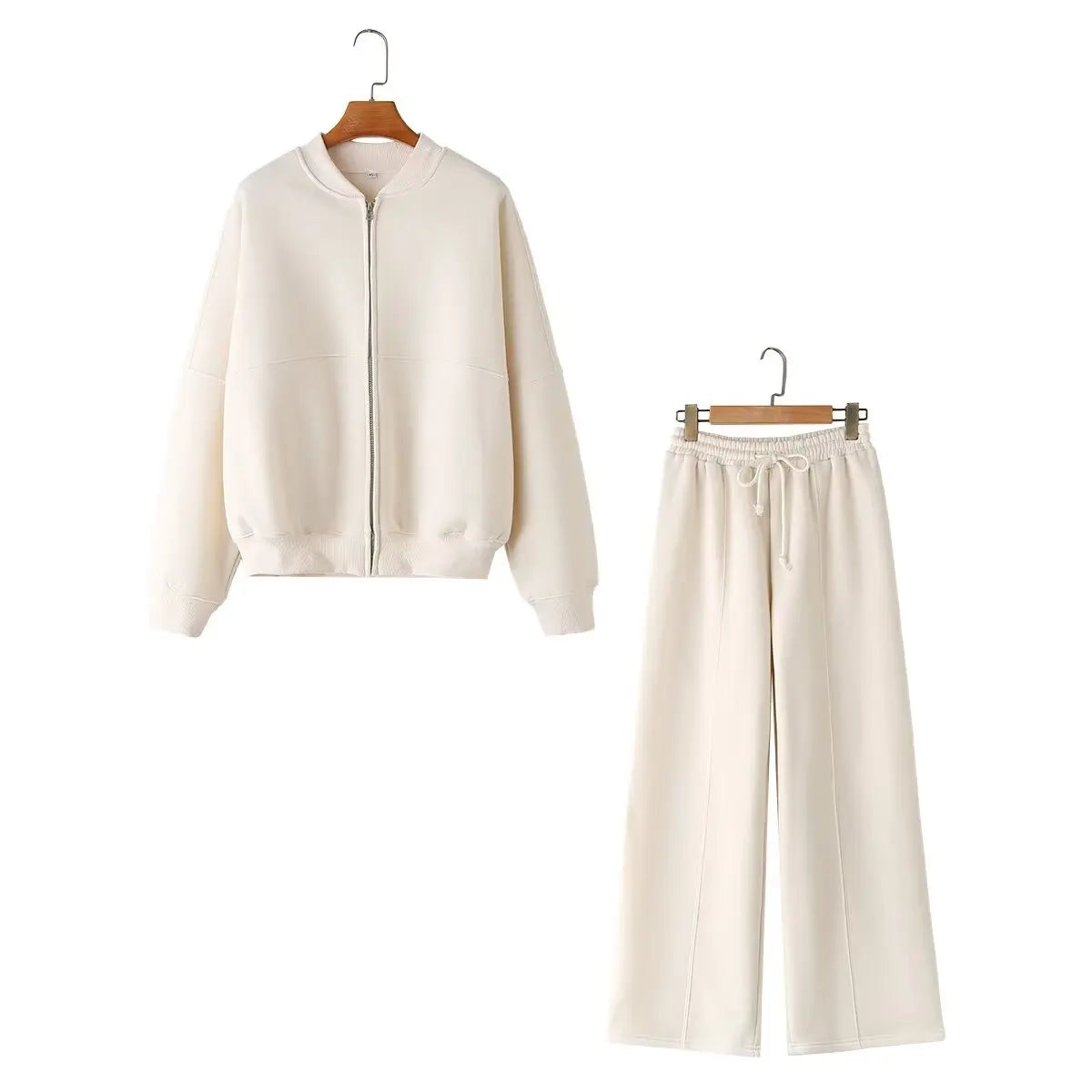 ✨ Ensemble Femme 2 Pièces – Veste Bomber & Pantalon Chic 🔥