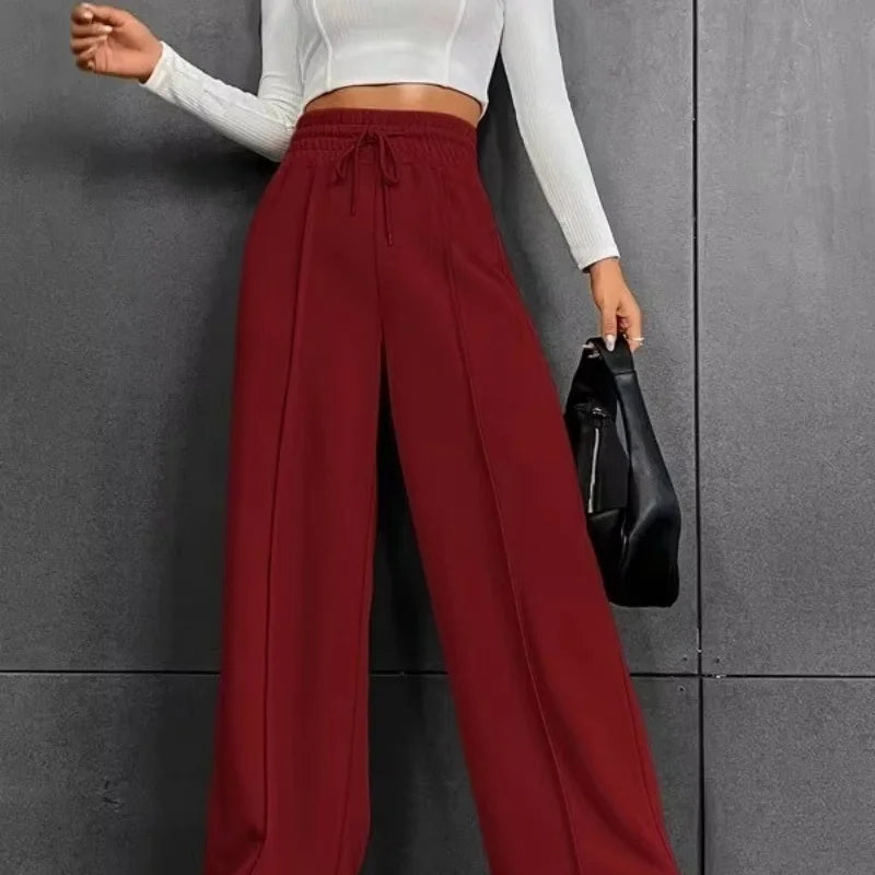 Pantalons Femme — Coupe Droite, Large et Confortable, Idéal pour le Sport, la Danse et les Loisirs Outdoor