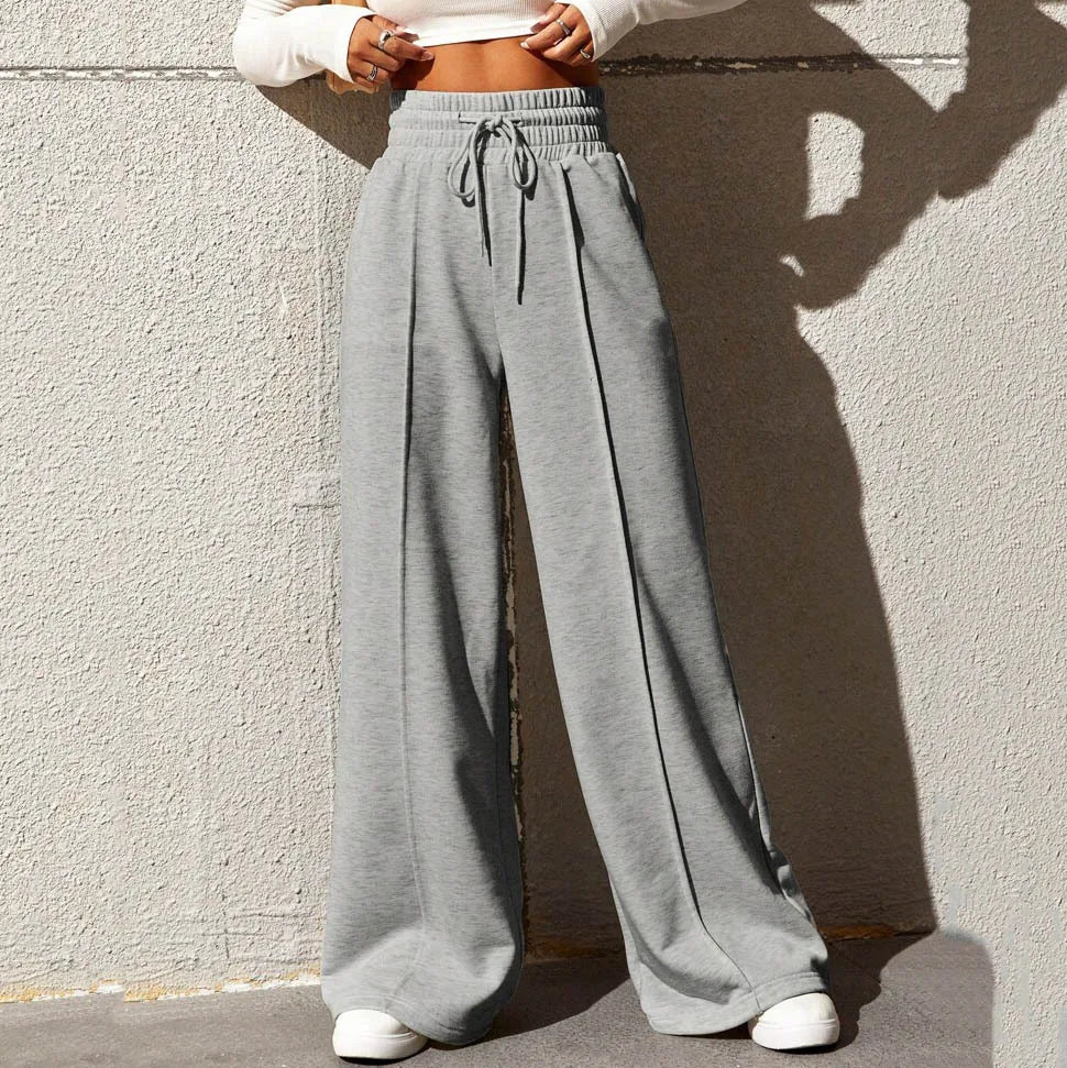 Pantalons Femme — Coupe Droite, Large et Confortable, Idéal pour le Sport, la Danse et les Loisirs Outdoor