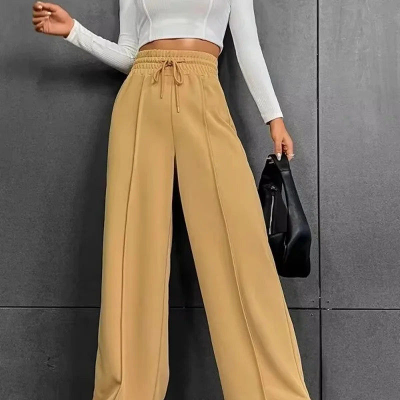 Pantalons Femme — Coupe Droite, Large et Confortable, Idéal pour le Sport, la Danse et les Loisirs Outdoor