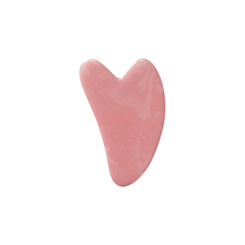 Roller Visage en Quartz Rose Naturel, L’outil beauté anti-âge 2 en 1 pour une peau éclatante et sans poches"