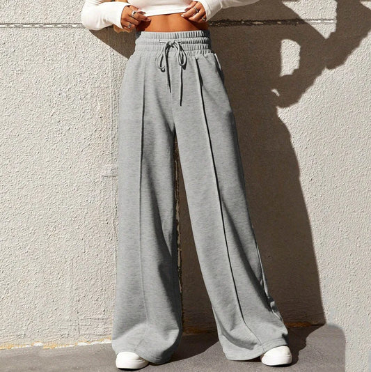Pantalons Femme — Coupe Droite, Large et Confortable, Idéal pour le Sport, la Danse et les Loisirs Outdoor